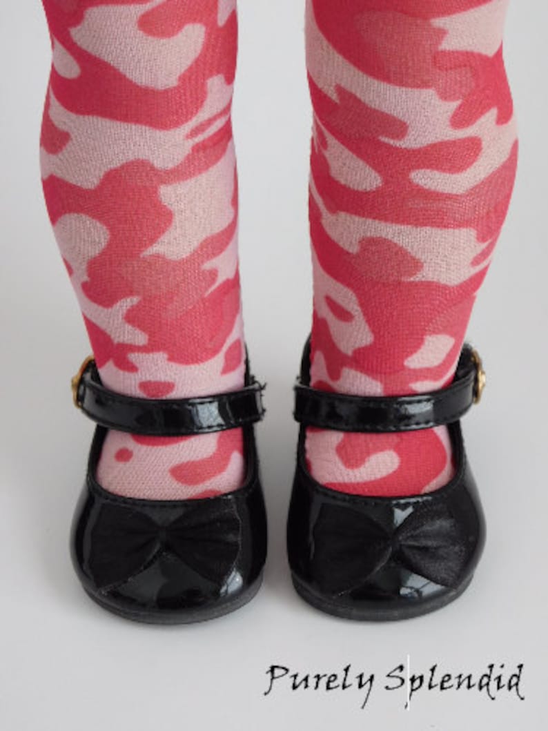 Halloween costume Pink Camo Tights for 18 inch Girl Dolls American Made Perfect Fit Girl Doll Hose camouflage hose girl doll accessories