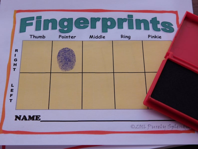 Fingerprint Sheets Police Officer Pretend Play Prop Etsy fingerprint-sheets-police-officer-pretend-play-prop-etsy