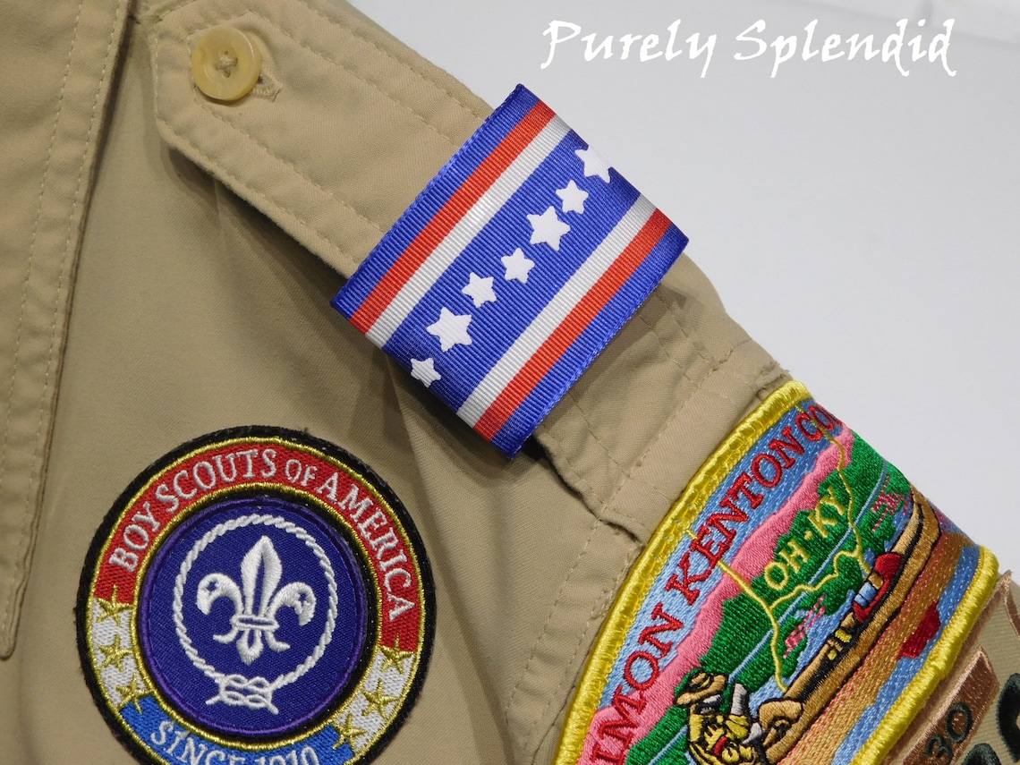 Scout Shoulder Loops Red White and Blue Epaulettes Officials Etsy