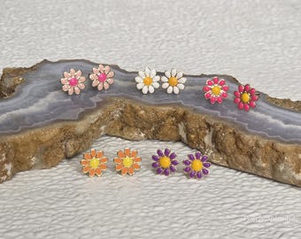 Daisy Studs for girl dolls who wear 2mm posts, American made