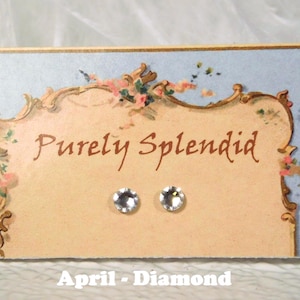American made girl doll 2mm studs April Diamond | Purely Splendid