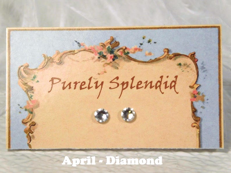 American made girl doll 2mm studs April Diamond | Purely Splendid