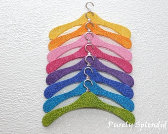 Doll Hangers for 18inch girl dolls, American made, color choices make your own set