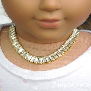 Dazzling Evening Necklace for 18 inch Girl Dolls, American Made