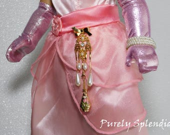 Gold Chatelaine for 18 inch girl dolls, American made