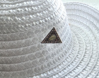 Hat Pin for 18 inch dolls, American made Sparkling Silver