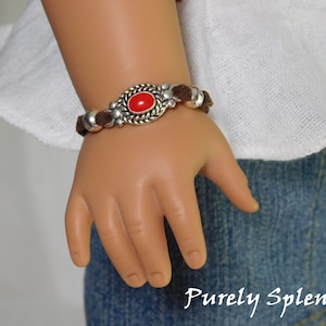 Red Western Bracelet for 18 inch dolls