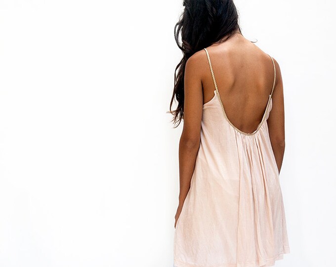 Blush Pink Tunic Blush Pink Mini Dress Etsy