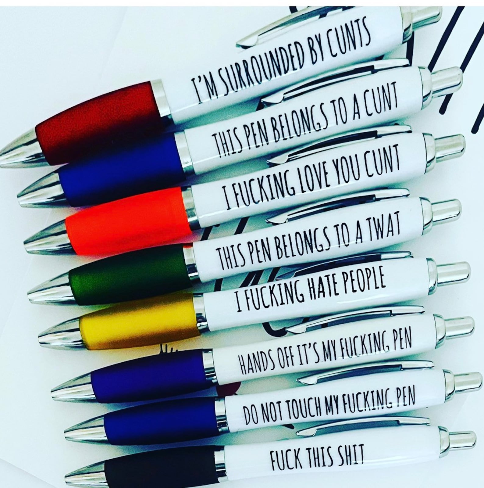 Profanity Pens. This Pen Belongs To A TwT Swear Word Pen. Etsy