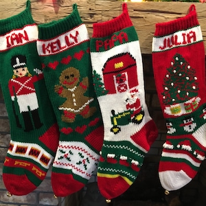 Hand Knitted Christmas Stockings image 2
