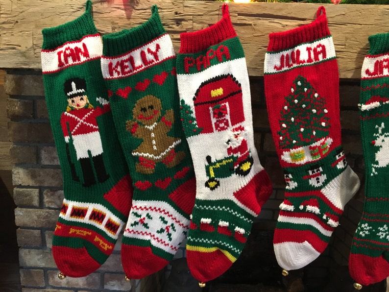 Hand Knitted Christmas Stockings image 2