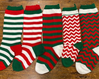 SALE! SALE! SALE! Hand Knit Christmas Stockings