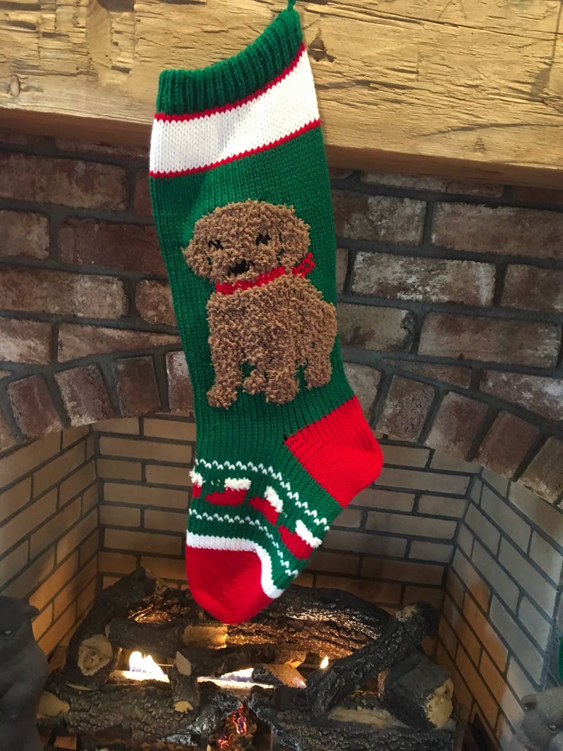 Chaussette de Noël pour chien Brown Dog