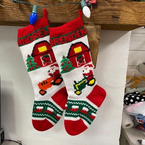 Hand Knitted Christmas Stockings image 6