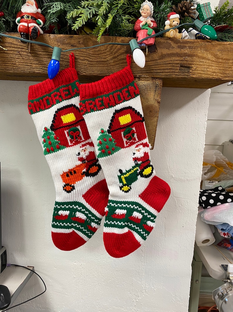 Hand Knitted Christmas Stockings image 6