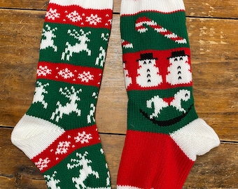 SALE! SALE! SALE! Hand Knitted Christmas Stockings