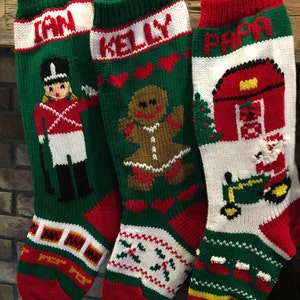 Hand Knitted Christmas Stockings image 4