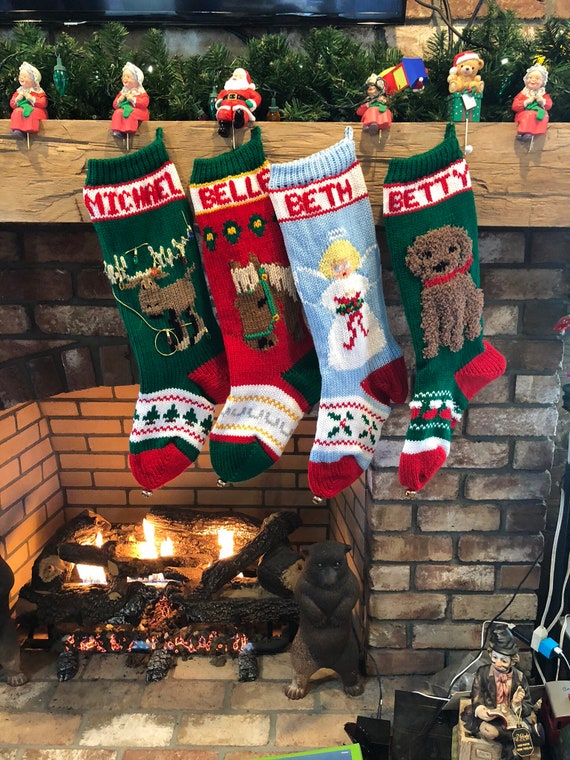 Vintage Felt Christmas Stocking with Horse Handmade and Personalized - The  Junk Parlor