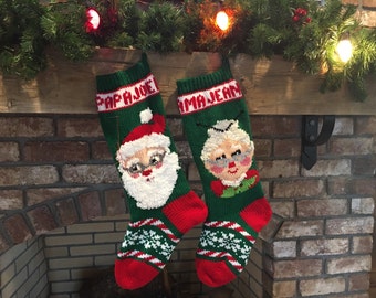 Hand Knitted Christmas Stockings