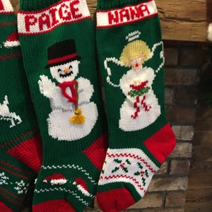 Hand Knitted Christmas Stockings image 3