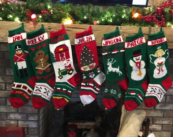 Hand Knitted Christmas Stockings