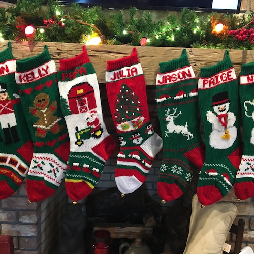 Hand Knitted Christmas Stockings