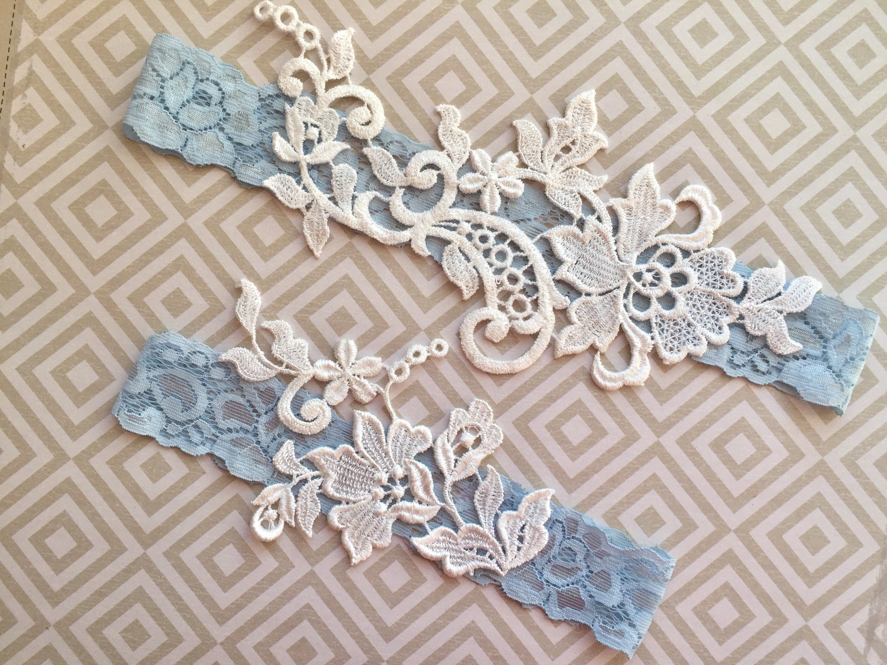 wedding garter blue, wedding garter Blue set, Blue wedding garter belt, Blue garter lace, Blue lace garter set, garters for wedding