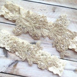 Wedding garter lace, wedding garter belt, wedding garter set ivory, wedding garter ivory, ivory garter set, ivory bridal garter set, garter