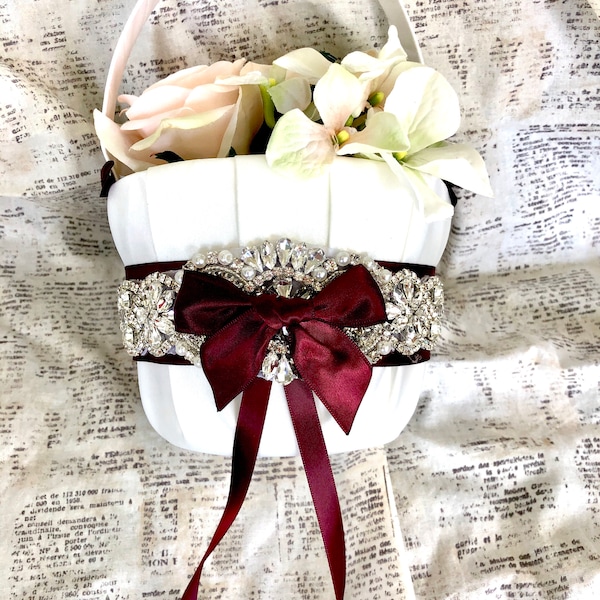 Flower Girl Basket Etsy