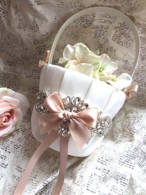 etsy flower girl basket