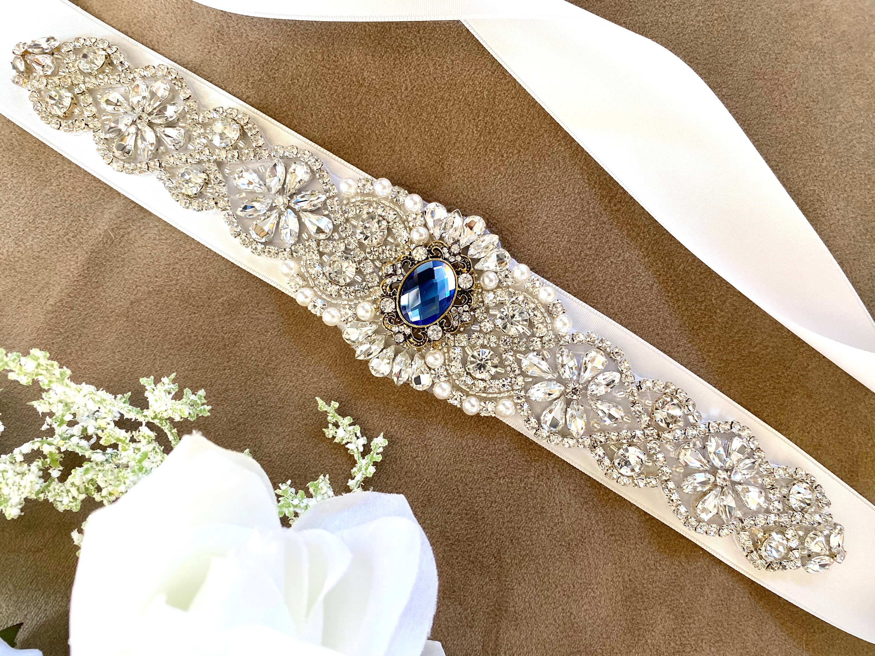 Sapphire - bridal belt - bridal accessories - WED2B