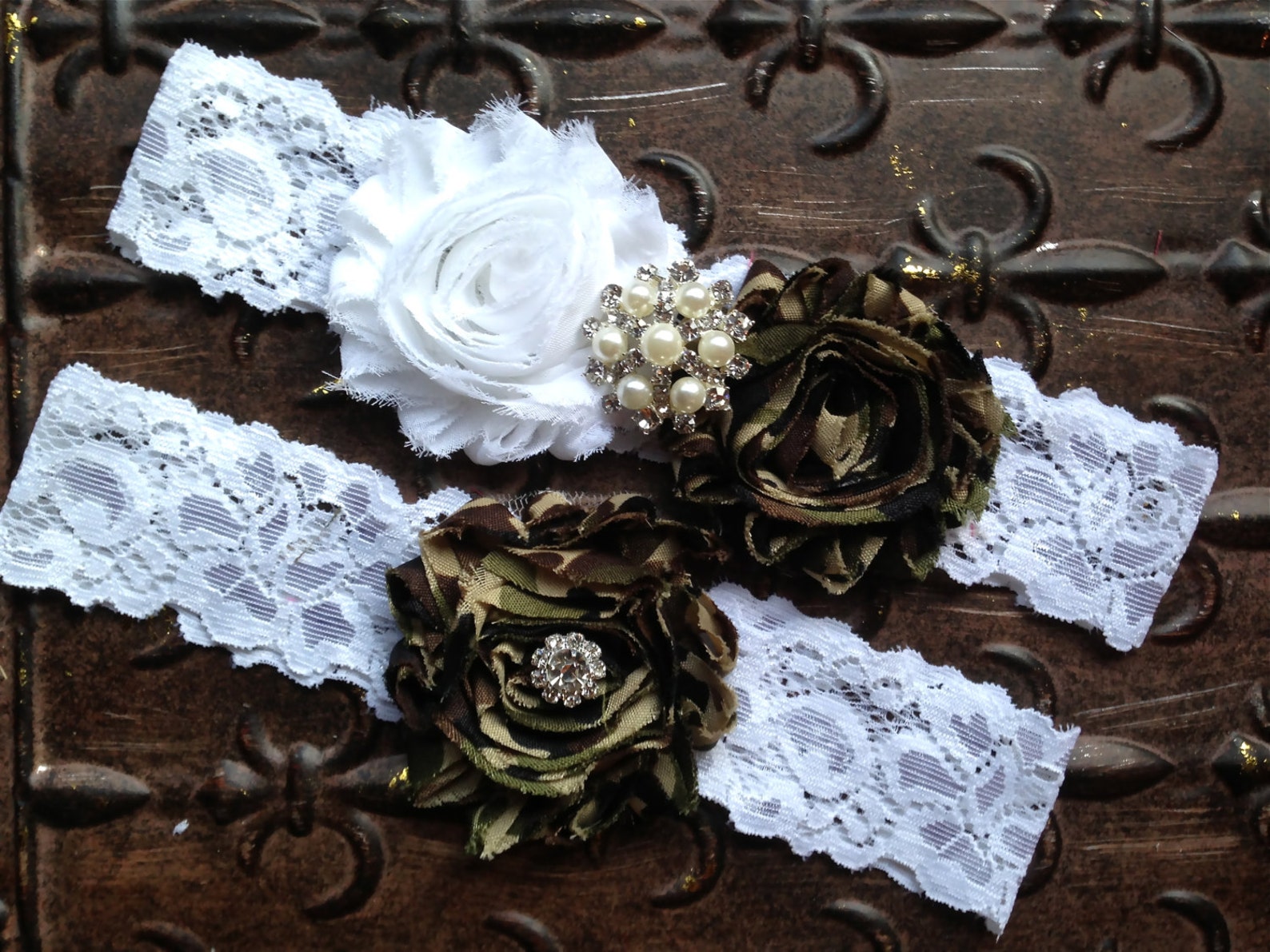 Camo Wedding Garter Set Camo Wedding Garter Camo Bridal Etsy