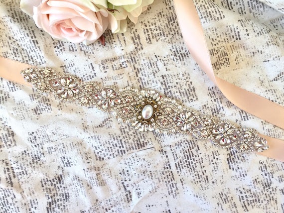 vintage wedding sash