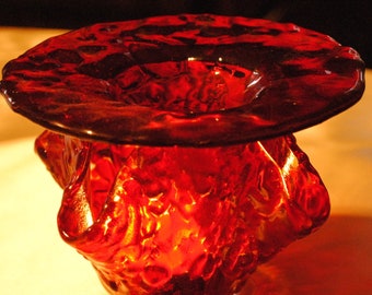 Wax Warmer Red Glass