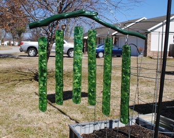 Campana de viento verde suncatcher