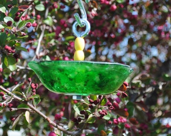 Alimentador de aves Mini Round Light Green