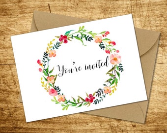 Floral invitation "Ellie"