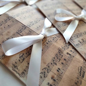 Music wedding invitation,"Claudia" invitation