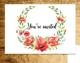 Floral invitation "Tabitha"