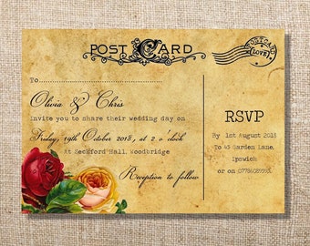 Wedding party invitation "Olivia"