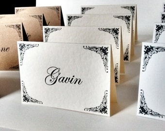 Place cards "Caroline"