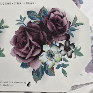 Vintage Decals Transfers Waterslides Ceramics Craft FLORAL Pottery (lot#112)