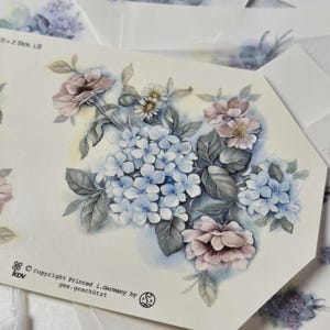 Vintage Decals Transfers Waterslides Ceramics Craft FLORAL Pottery (lot#44)
