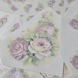 Vintage Decals Transfers Waterslides Ceramics Craft FLORAL Pottery (lot#52)