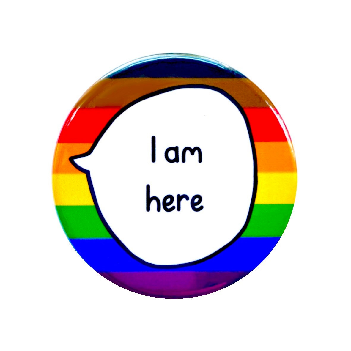 Buttons Badges One inch Pinbacks Rainbow Fantasy I Love Pins PRIDE 12 UNICORNS 