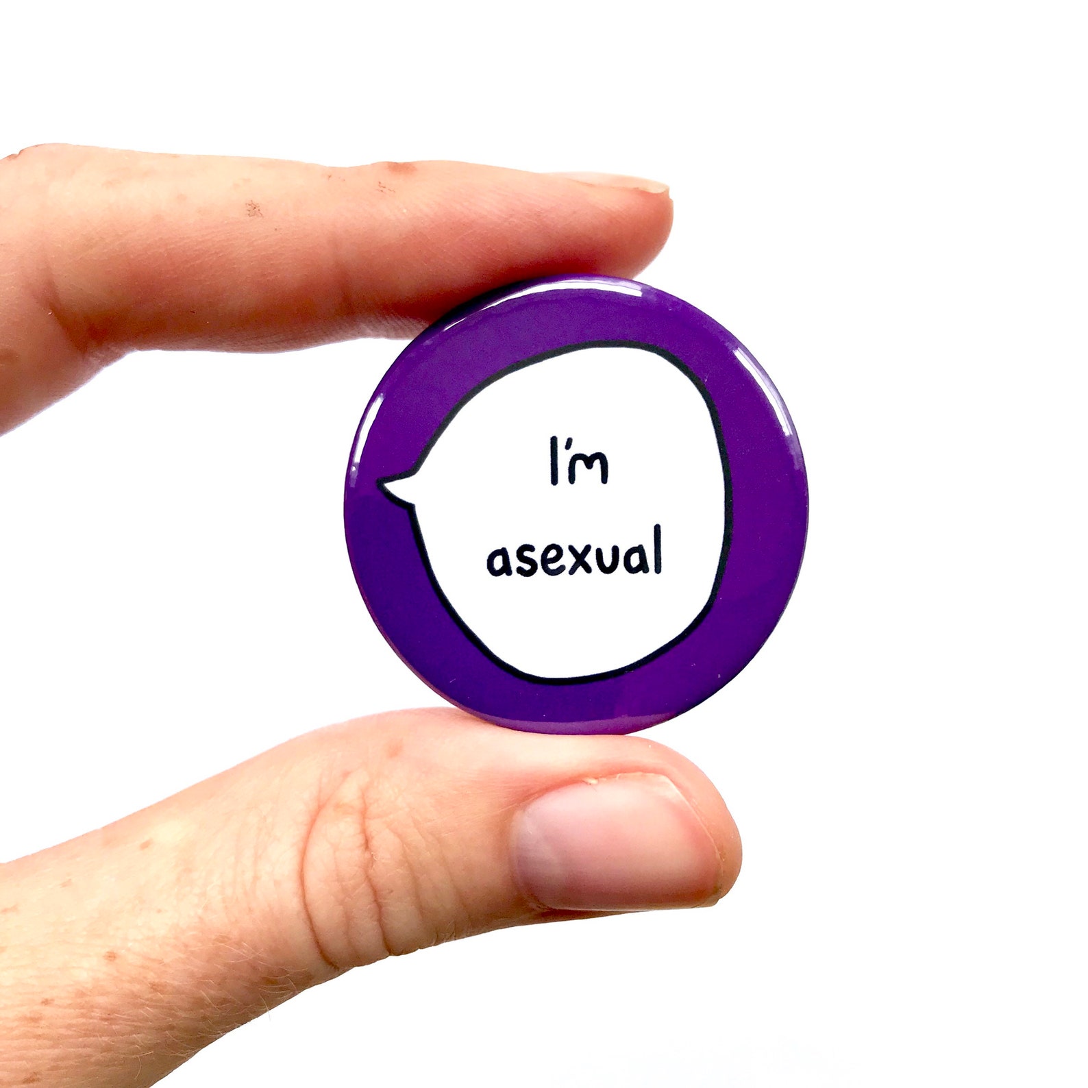 I'm Asexual Sexuality Pin Badge Button Etsy UK