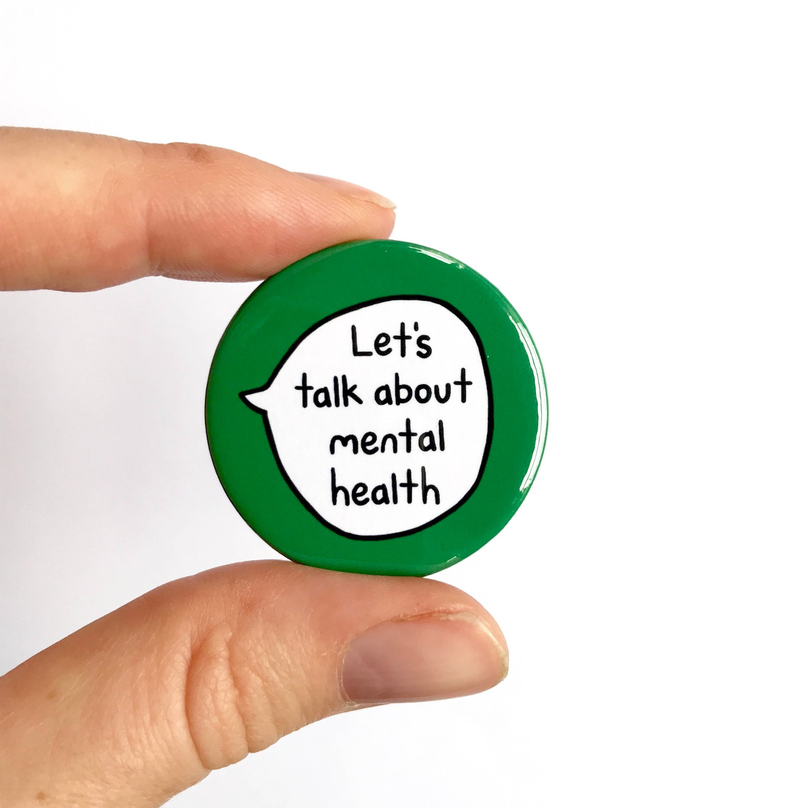 Let's Talk About Mental Health Pin Badge Button Etsy Australia