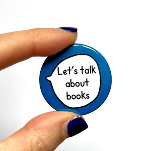 Book Lover Bookworm Pin Badge Button Gift Set Trio image 6