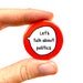 Let S Talk About Politics Pin Badge Button Etsy Let S Talk About Politics Pin Badge Button Etsy