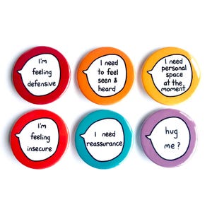 Relationships Kit - 6 Pin Badge Buttons